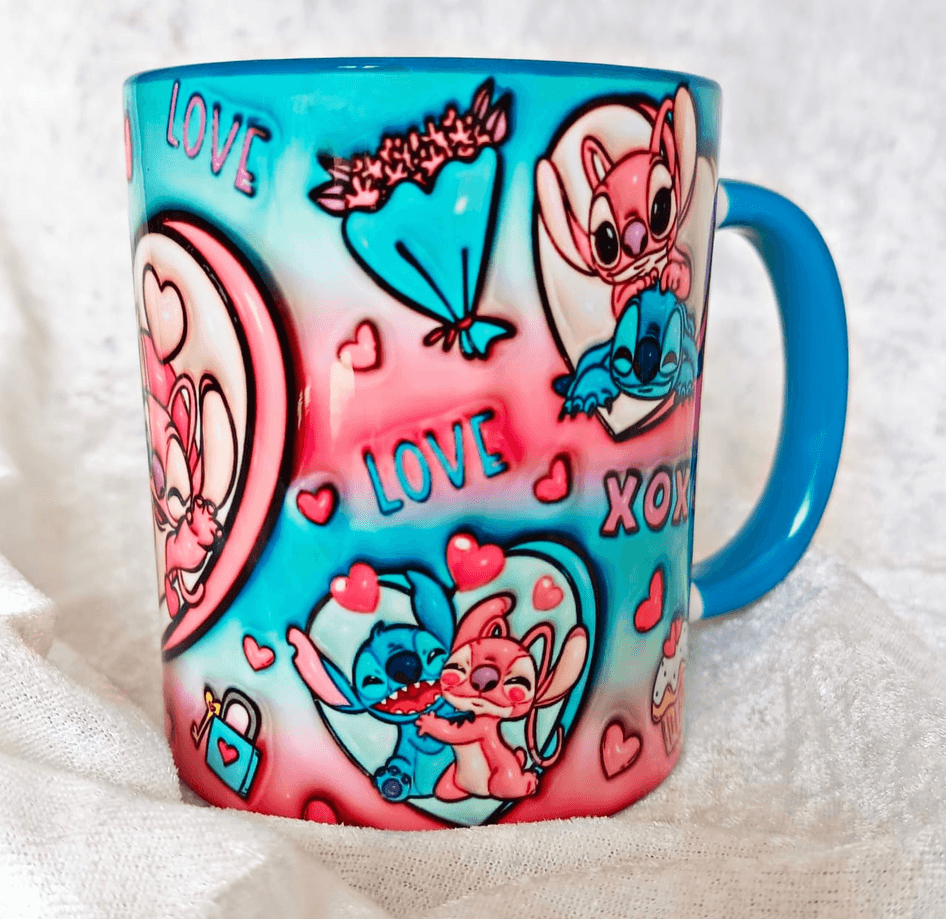 Sevgiler günü özel Baskı içi ve Kulpu Renkli Kupa