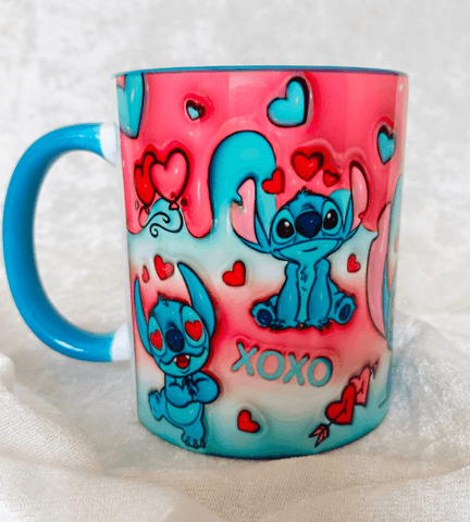 Sevgiler günü özel Baskı içi ve Kulpu Renkli Kupa