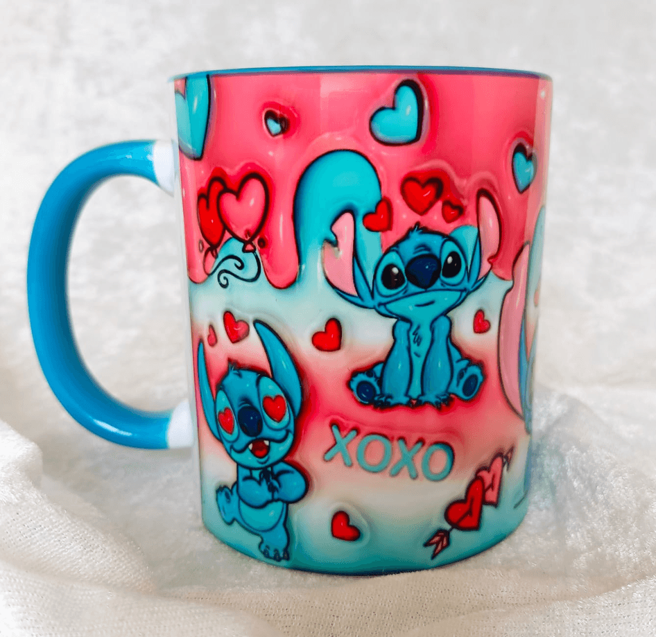 Sevgiler günü özel Baskı içi ve Kulpu Renkli Kupa