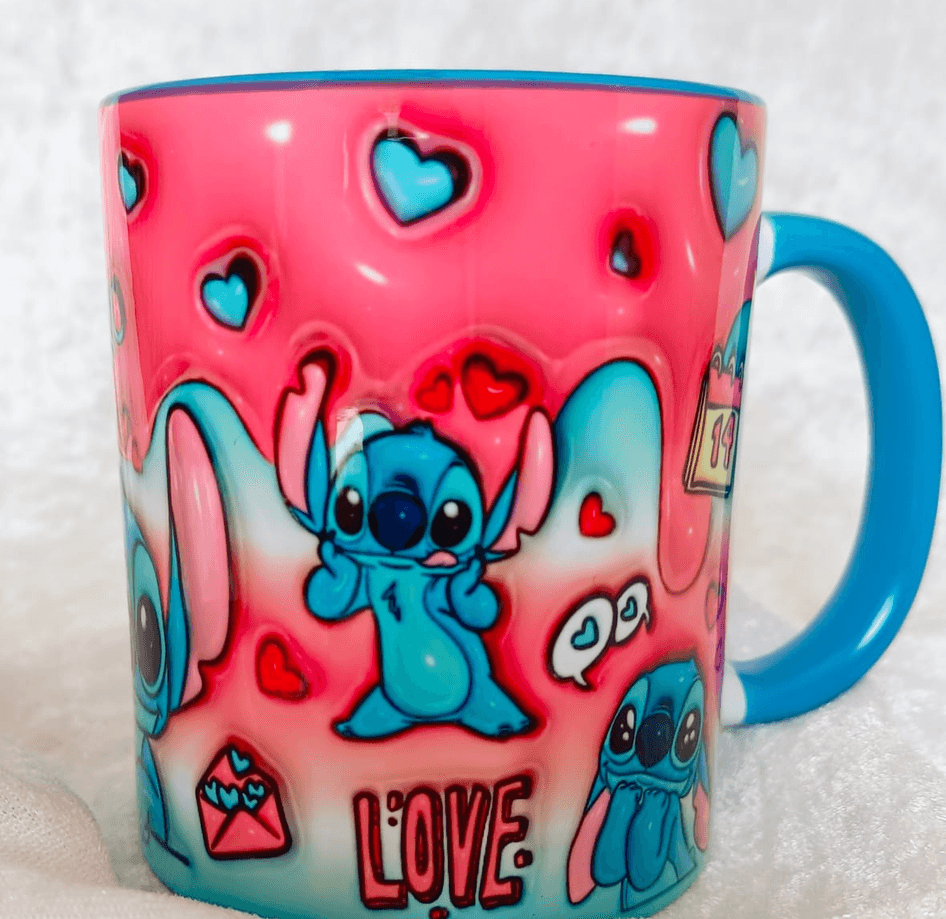 Sevgiler günü özel Baskı içi ve Kulpu Renkli Kupa