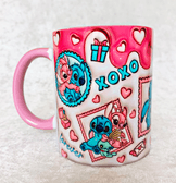 Sevgiler günü özel Baskı içi ve Kulpu Renkli Kupa