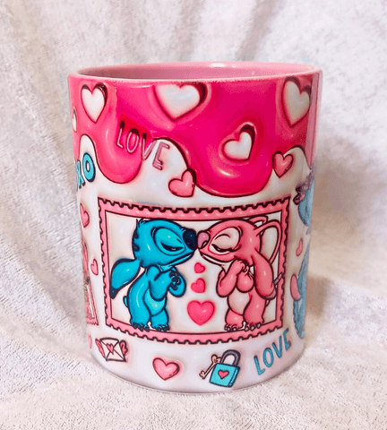 Sevgiler günü özel Baskı içi ve Kulpu Renkli Kupa