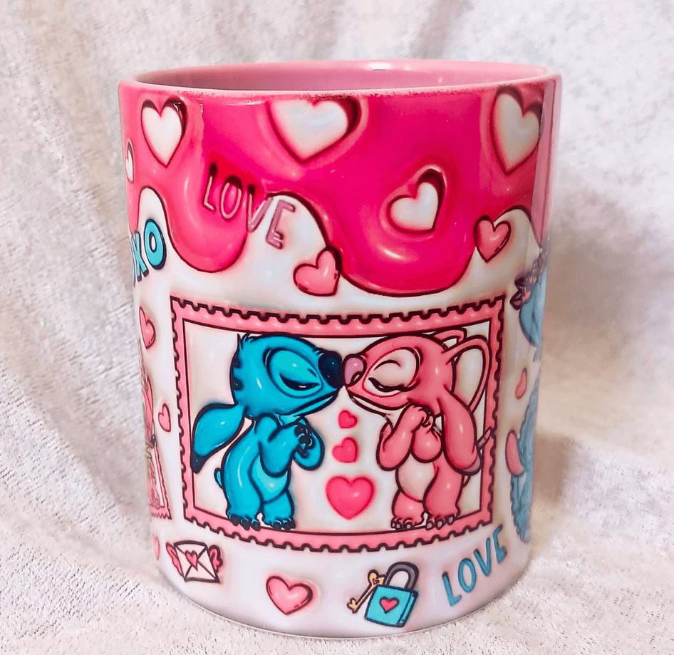 Sevgiler günü özel Baskı içi ve Kulpu Renkli Kupa