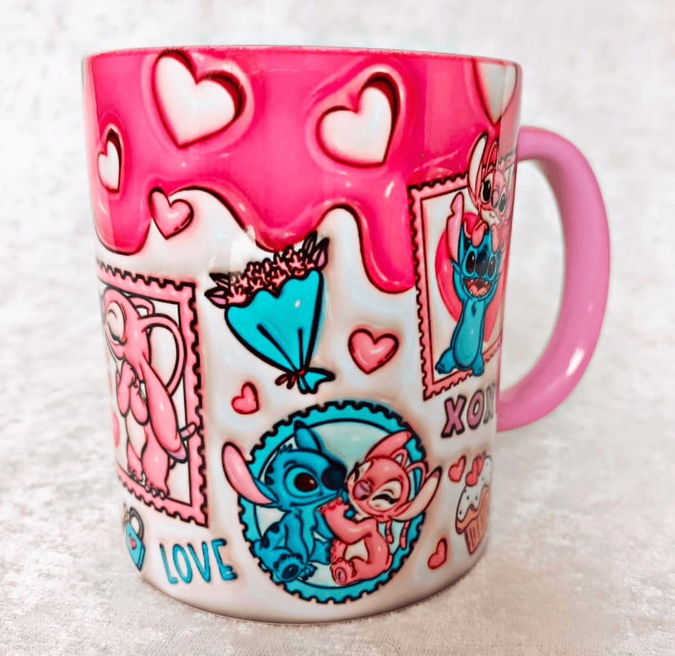 Sevgiler günü özel Baskı içi ve Kulpu Renkli Kupa