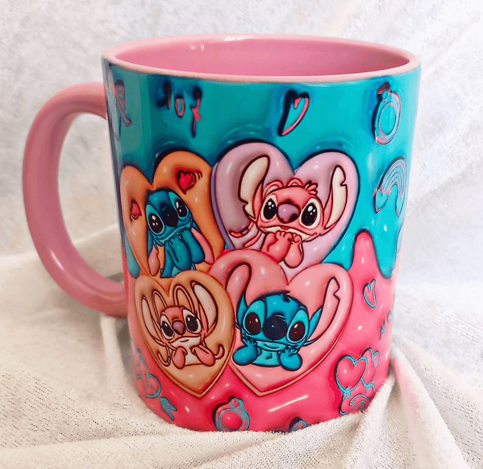 Sevgiler günü özel Baskı içi ve Kulpu Renkli Kupa