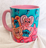 Sevgiler günü özel Baskı içi ve Kulpu Renkli Kupa