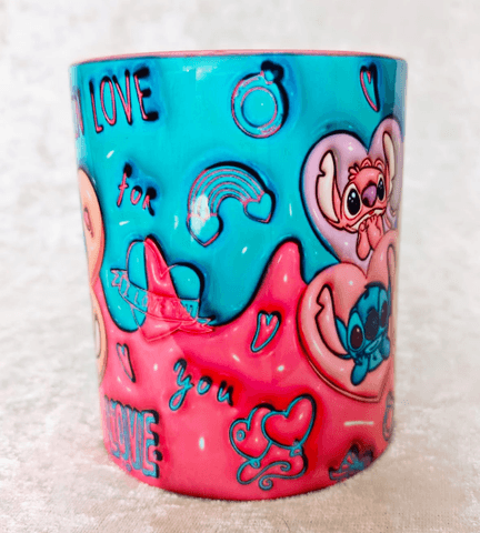 Sevgiler günü özel Baskı içi ve Kulpu Renkli Kupa