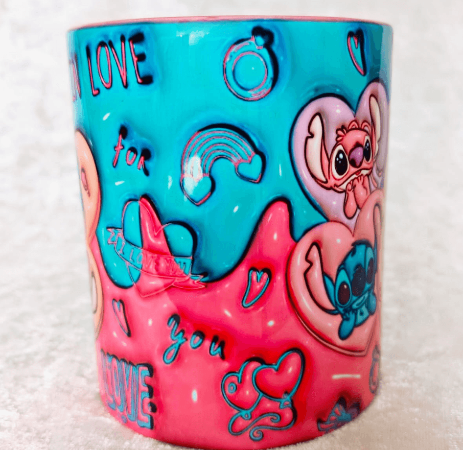 Sevgiler günü özel Baskı içi ve Kulpu Renkli Kupa