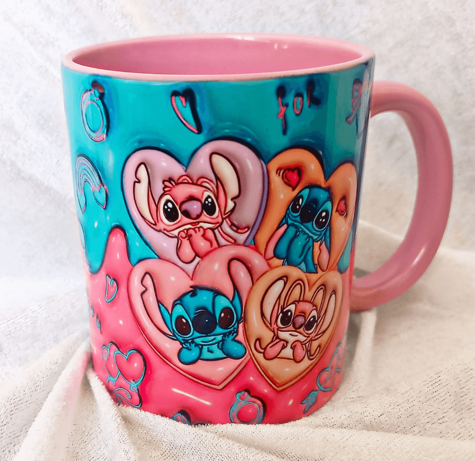 Sevgiler günü özel Baskı içi ve Kulpu Renkli Kupa