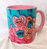 Sevgiler günü özel Baskı içi ve Kulpu Renkli Kupa