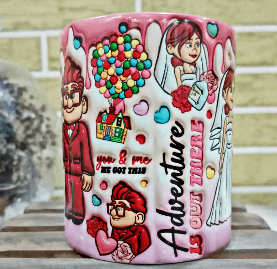 Sevgiler günü özel Baskı içi ve Kulpu Renkli Kupa