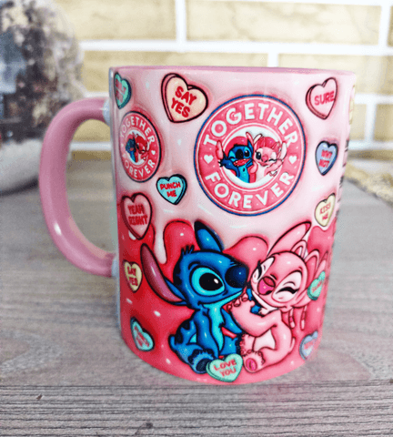 Sevgiler günü özel Baskı içi ve Kulpu Renkli Kupa