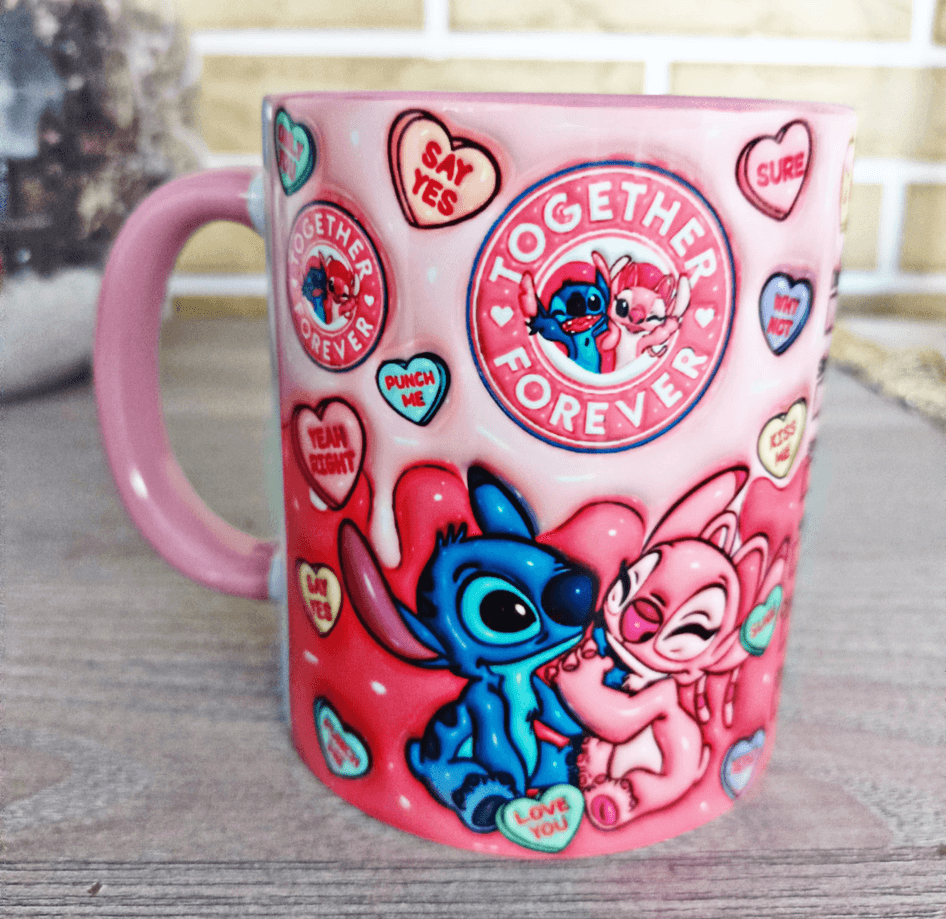 Sevgiler günü özel Baskı içi ve Kulpu Renkli Kupa