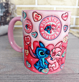 Sevgiler günü özel Baskı içi ve Kulpu Renkli Kupa