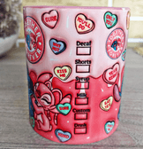 Sevgiler günü özel Baskı içi ve Kulpu Renkli Kupa