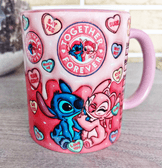 Sevgiler günü özel Baskı içi ve Kulpu Renkli Kupa