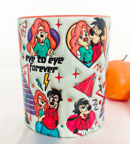 Sevgiler günü özel Baskı içi ve Kulpu Renkli Kupa