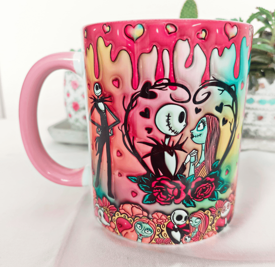 Sevgiler günü özel Baskı içi ve Kulpu Renkli Kupa