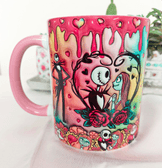 Sevgiler günü özel Baskı içi ve Kulpu Renkli Kupa