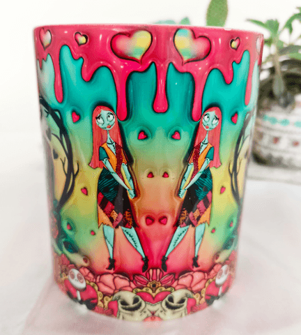 Sevgiler günü özel Baskı içi ve Kulpu Renkli Kupa