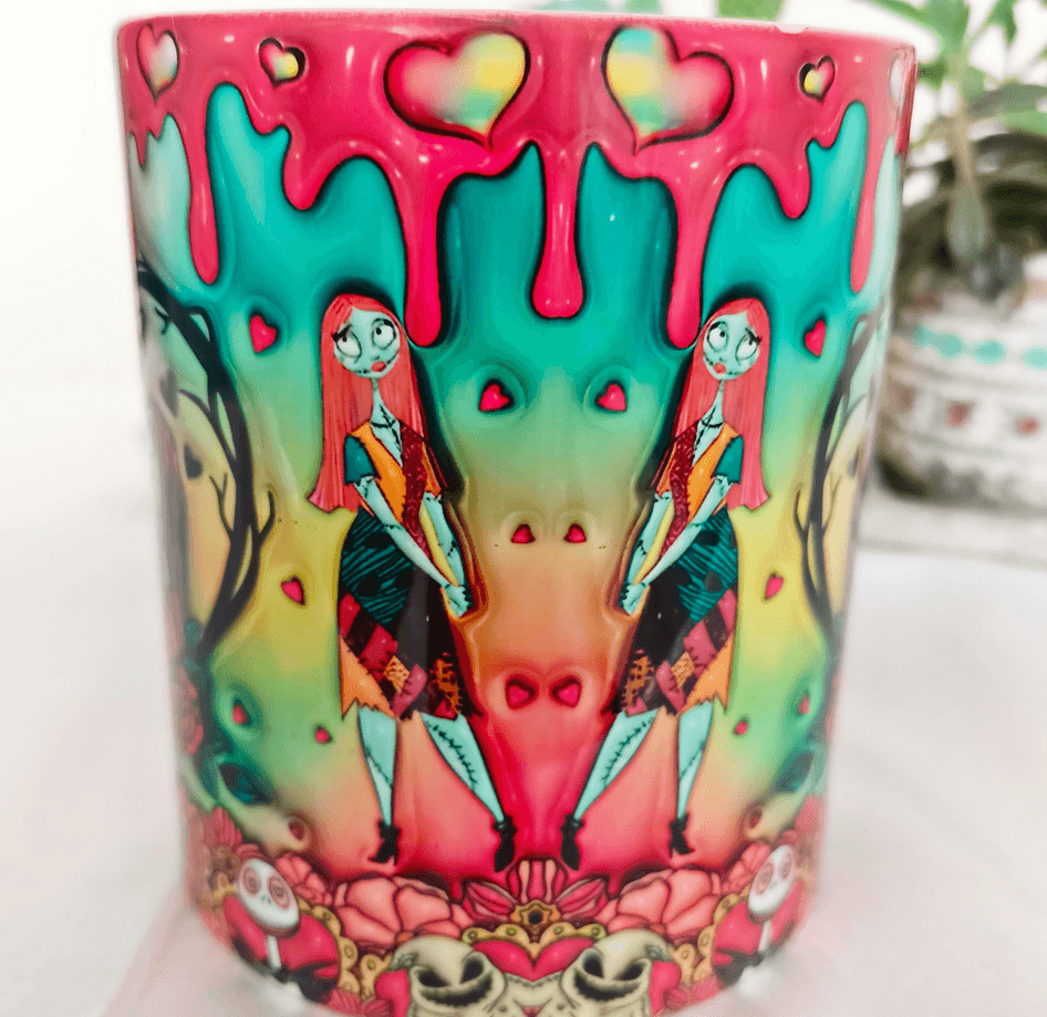 Sevgiler günü özel Baskı içi ve Kulpu Renkli Kupa