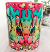 Sevgiler günü özel Baskı içi ve Kulpu Renkli Kupa