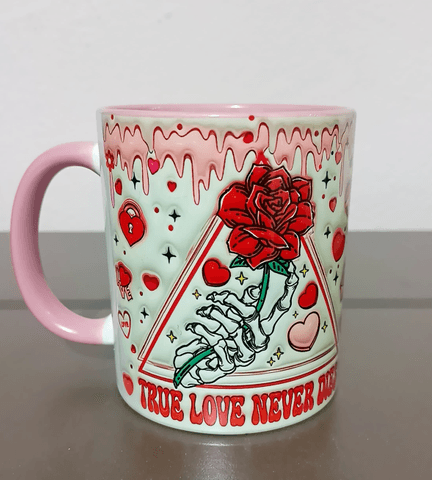 Sevgiler günü özel Baskı içi ve Kulpu Renkli Kupa