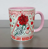 Sevgiler günü özel Baskı içi ve Kulpu Renkli Kupa