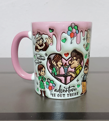 Sevgiler günü özel Baskı içi ve Kulpu Renkli Kupa