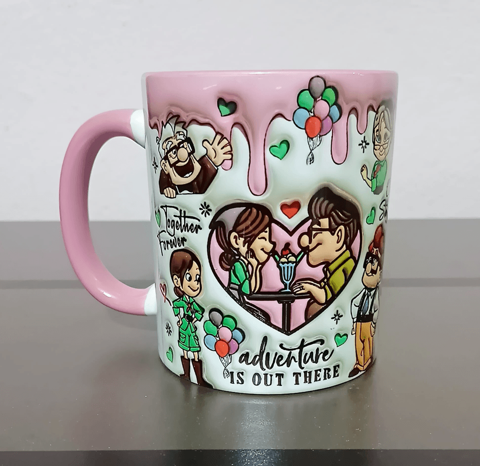 Sevgiler günü özel Baskı içi ve Kulpu Renkli Kupa