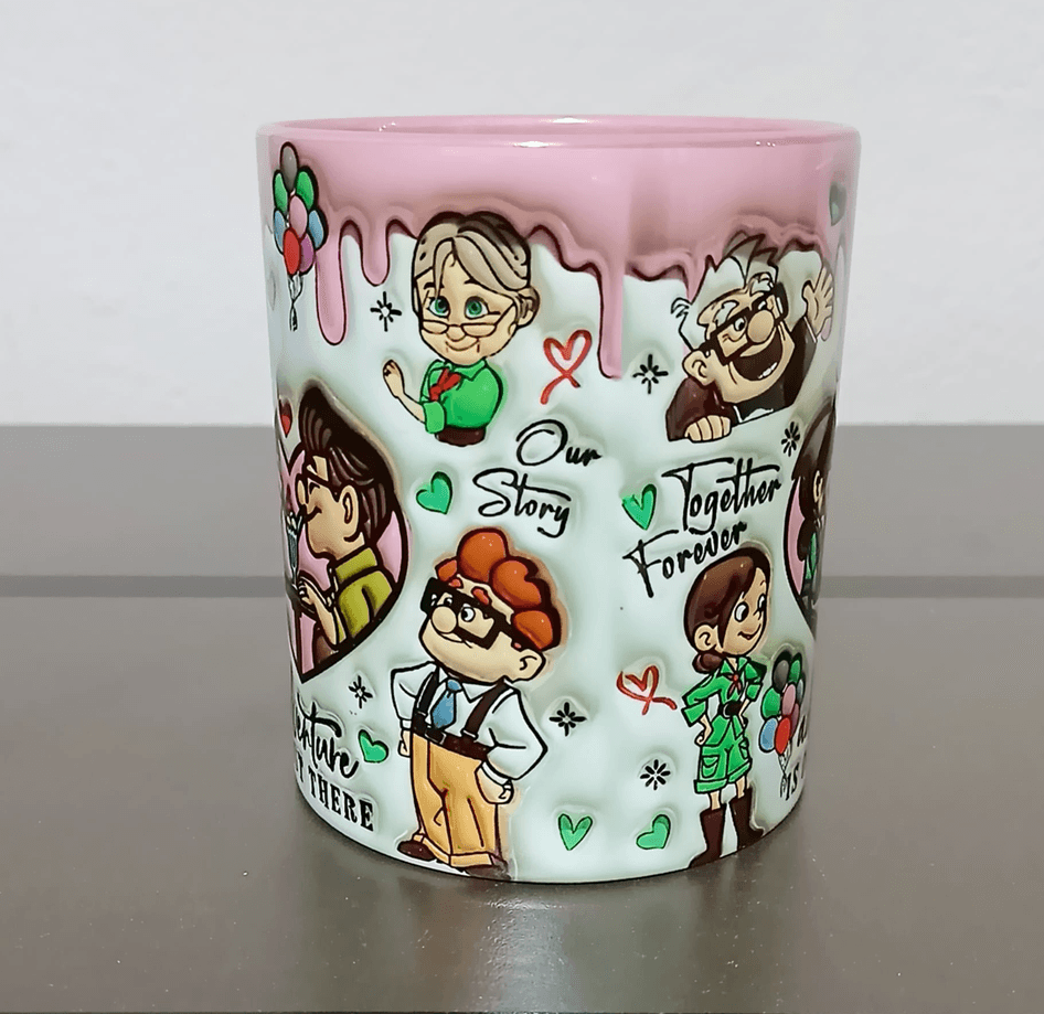 Sevgiler günü özel Baskı içi ve Kulpu Renkli Kupa