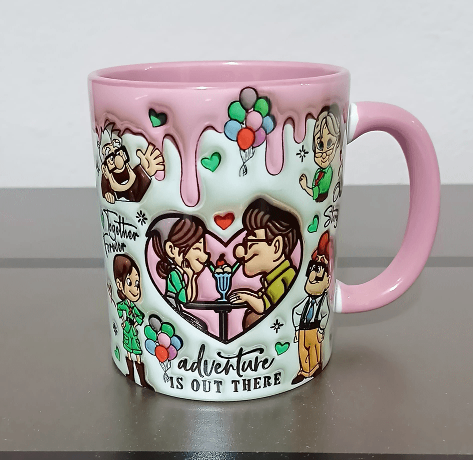 Sevgiler günü özel Baskı içi ve Kulpu Renkli Kupa