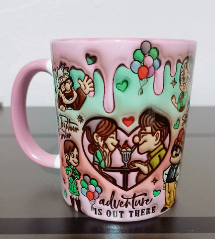 Sevgiler günü özel Baskı içi ve Kulpu Renkli Kupa