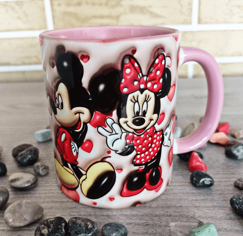 Sevgiler günü özel Baskı içi ve Kulpu Renkli Kupa