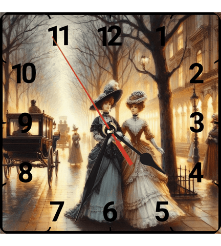 Londra sokakları vintage baskı metal hediyelim dekoratif kaliteli duvar saati