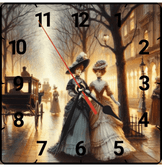 Londra sokakları vintage baskı metal hediyelim dekoratif kaliteli duvar saati