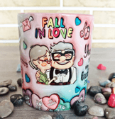 Sevgiler günü özel Baskı içi ve Kulpu Renkli Kupa