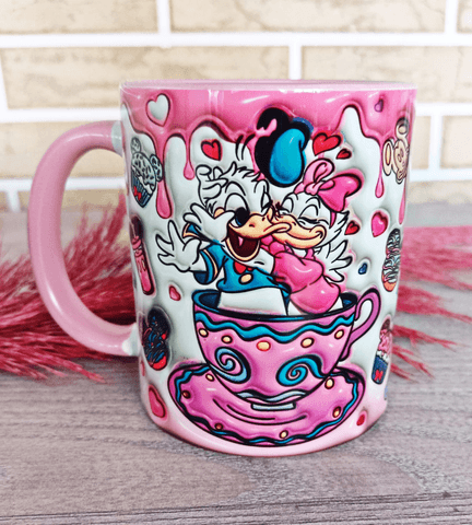 Sevgiler günü özel Baskı içi ve Kulpu Renkli Kupa