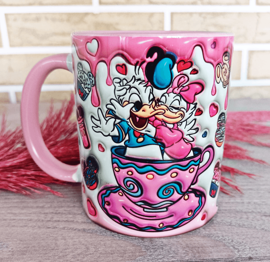 Sevgiler günü özel Baskı içi ve Kulpu Renkli Kupa