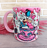 Sevgiler günü özel Baskı içi ve Kulpu Renkli Kupa