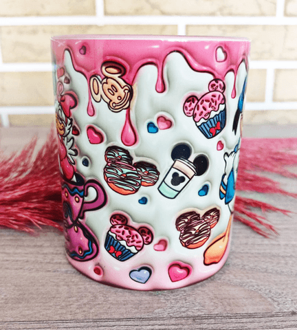 Sevgiler günü özel Baskı içi ve Kulpu Renkli Kupa