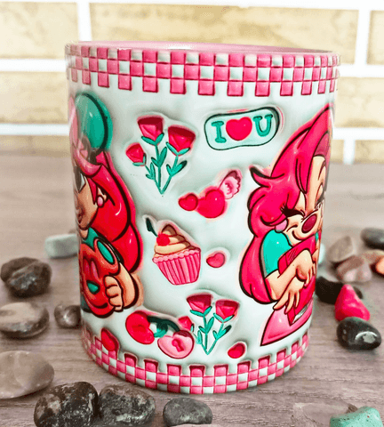 Sevgiler günü özel Baskı içi ve Kulpu Renkli Kupa