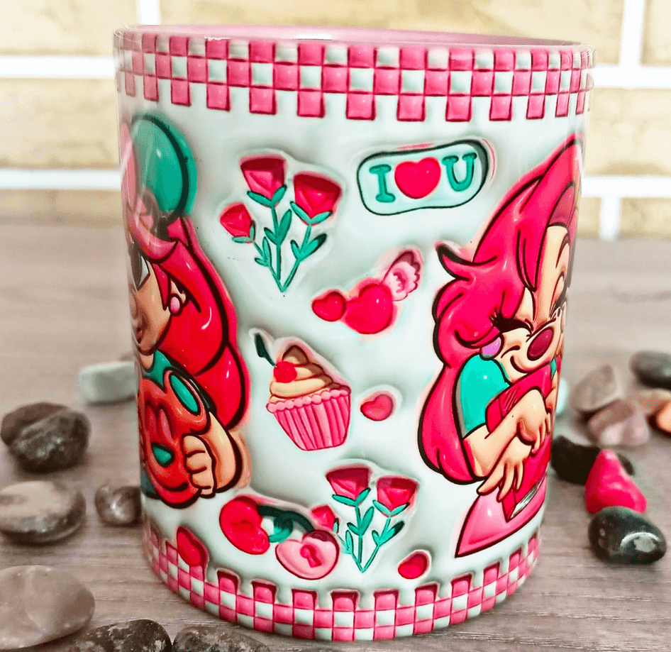 Sevgiler günü özel Baskı içi ve Kulpu Renkli Kupa