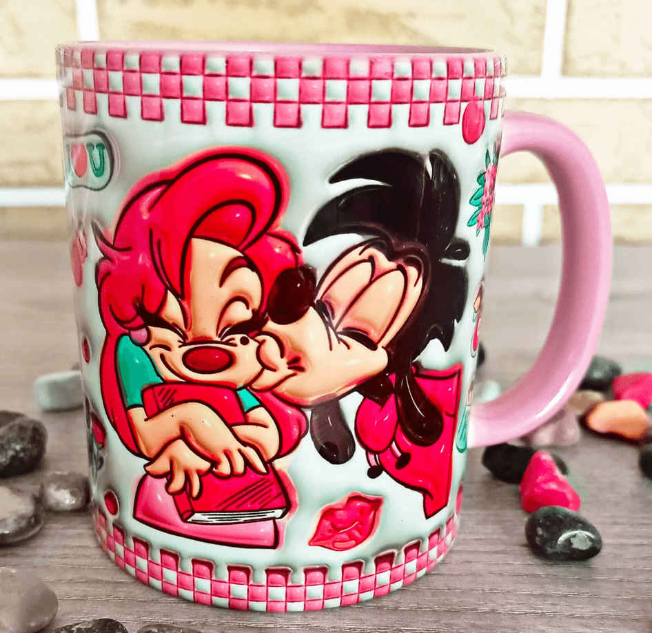 Sevgiler günü özel Baskı içi ve Kulpu Renkli Kupa