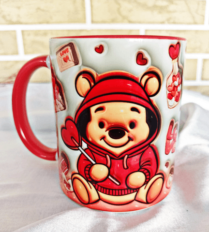 Sevgiler günü özel Baskı içi ve Kulpu Renkli Kupa