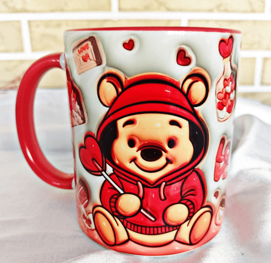 Sevgiler günü özel Baskı içi ve Kulpu Renkli Kupa