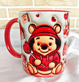 Sevgiler günü özel Baskı içi ve Kulpu Renkli Kupa