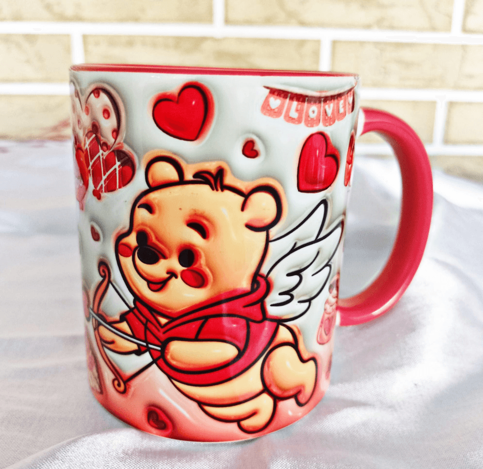 Sevgiler günü özel Baskı içi ve Kulpu Renkli Kupa