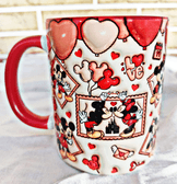 Sevgiler günü özel Baskı içi ve Kulpu Renkli Kupa