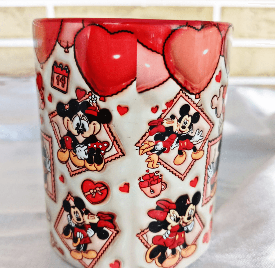 Sevgiler günü özel Baskı içi ve Kulpu Renkli Kupa